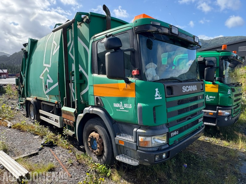 2000 Scania P114 komprimatorbil - renovasjonsbil - bossbil - Garbage truck: picture 2 2000 Scania P114 komprimatorbil - renovasjonsbil - bossbil - Garbage truck: picture 2