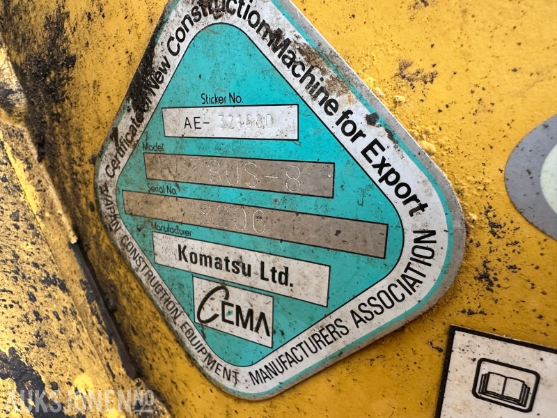 2012 Komatsu PC78US-8 - 7819 Timer - Excavator: picture 4 2012 Komatsu PC78US-8 - 7819 Timer - Excavator: picture 4
