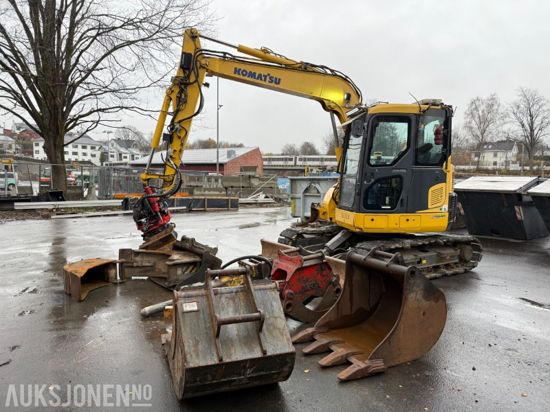 2014 Komatsu PC78US-8 gravemaskin med MYE utstyr, lavt timetall, tiltrotator, Ripper, 5x skuffer, pigghammer, klype - Excavator: picture 1 2014 Komatsu PC78US-8 gravemaskin med MYE utstyr, lavt timetall, tiltrotator, Ripper, 5x skuffer, pigghammer, klype - Excavator: picture 1