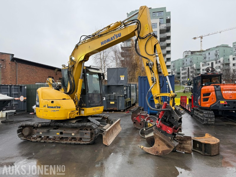 2014 Komatsu PC78US-8 gravemaskin med MYE utstyr, lavt timetall, tiltrotator, Ripper, 5x skuffer, pigghammer, klype - Excavator: picture 5 2014 Komatsu PC78US-8 gravemaskin med MYE utstyr, lavt timetall, tiltrotator, Ripper, 5x skuffer, pigghammer, klype - Excavator: picture 5