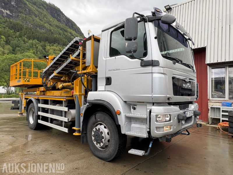 2014 MAN TGM 18.340 Normet Esslift 810 liftbil - 15 888 km - Skip loader truck: picture 2 2014 MAN TGM 18.340 Normet Esslift 810 liftbil - 15 888 km - Skip loader truck: picture 2