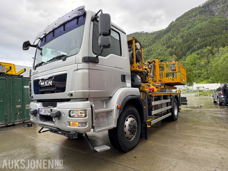 2014 MAN TGM 18.340 Normet Esslift 810 liftbil - 15 888 km - Skip loader truck: picture 1 2014 MAN TGM 18.340 Normet Esslift 810 liftbil - 15 888 km - Skip loader truck: picture 1