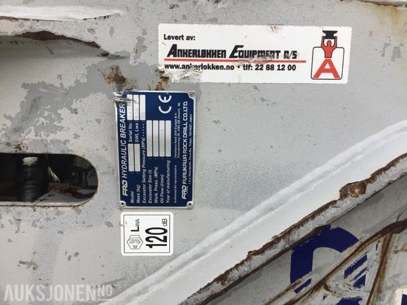 2016 FXJ 175 Furukawa pigghammer / 60 feste. - Hydraulic hammer: picture 2 2016 FXJ 175 Furukawa pigghammer / 60 feste. - Hydraulic hammer: picture 2