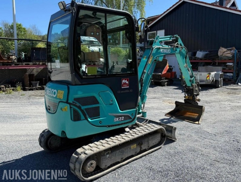 2018 Kobelco sk22 Minigraver med rotortilt - Mini excavator: picture 4 2018 Kobelco sk22 Minigraver med rotortilt - Mini excavator: picture 4