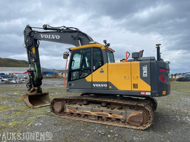 2018 Volvo EC 160 EL Gravemaskin med Engcon tiltrotator, Leica GPS, Sentralsmøring, Hk S60, 5327 timer - Excavator: picture 3 2018 Volvo EC 160 EL Gravemaskin med Engcon tiltrotator, Leica GPS, Sentralsmøring, Hk S60, 5327 timer - Excavator: picture 3