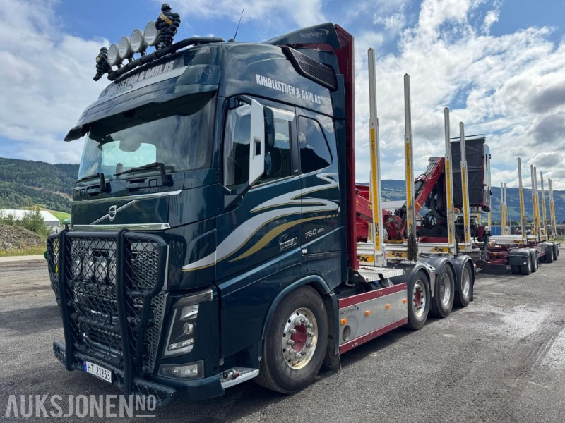 2018 Volvo FH16 8X4 Euro6 komplett tømmerbil med kran og henger. - Timber truck: picture 1 2018 Volvo FH16 8X4 Euro6 komplett tømmerbil med kran og henger. - Timber truck: picture 1
