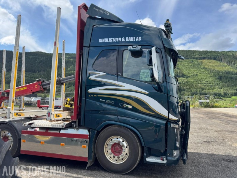 2018 Volvo FH16 8X4 Euro6 komplett tømmerbil med kran og henger. - Timber truck: picture 5 2018 Volvo FH16 8X4 Euro6 komplett tømmerbil med kran og henger. - Timber truck: picture 5