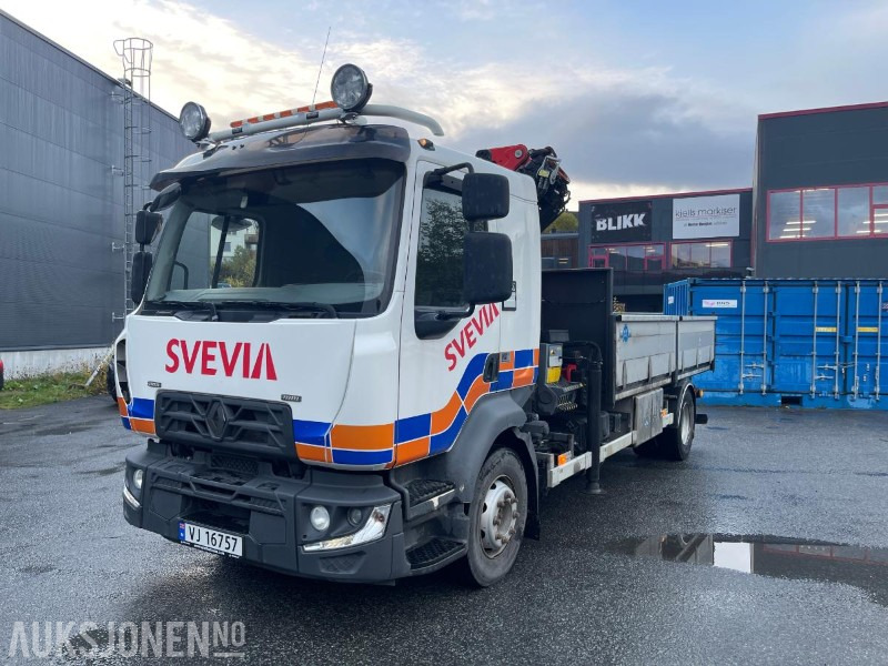 2019 Renault D 4X2 Kranbil med tipp - nedfellbare karmer - Kun 66975 Km - Crane truck: picture 1 2019 Renault D 4X2 Kranbil med tipp - nedfellbare karmer - Kun 66975 Km - Crane truck: picture 1