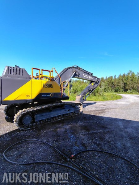 Excavator 2022 Volvo EC350EL beltegraver med webasto tansskuffe og Soosan pigghammer: picture 9