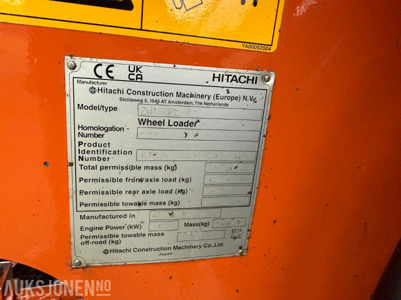 Excavator Hitachi ZW 160PL7 LSD - BM120, skuffm/bolton, hydr. gaffler: picture 15