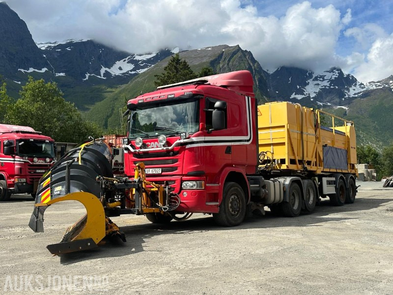 Scania G490 6X2 Euro6 4WD trekkvogn m/kombispreder - GMI V-plog - Klar for brøytesesongen - Municipal/ Special vehicle: picture 1 Scania G490 6X2 Euro6 4WD trekkvogn m/kombispreder - GMI V-plog - Klar for brøytesesongen - Municipal/ Special vehicle: picture 1