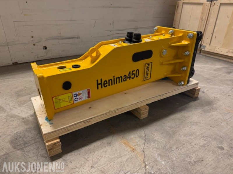New Hydraulic hammer NY HENIMA 450 PIGGHAMMER TIL 1,2-3 TONNS GRAVEMASKIN S30 M/GARANTI: picture 11