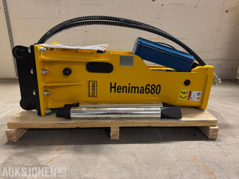 NY HENIMA PIGGHAMMER TIL 4-7 TONNS GRAVEMASKIN S40 M/GARANTI - Hydraulic hammer: picture 1 NY HENIMA PIGGHAMMER TIL 4-7 TONNS GRAVEMASKIN S40 M/GARANTI - Hydraulic hammer: picture 1