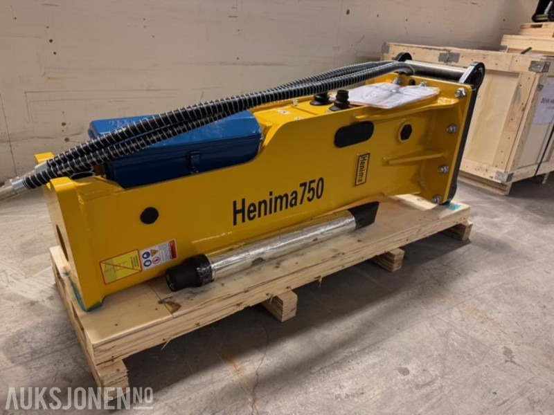 NY HENIMA PIGGHAMMER TIL 6-9 TONNS GRAVEMASKIN S50 M/GARANTI - Hydraulic hammer: picture 3 NY HENIMA PIGGHAMMER TIL 6-9 TONNS GRAVEMASKIN S50 M/GARANTI - Hydraulic hammer: picture 3