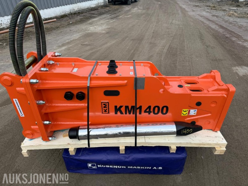 Ny KM 1400 Pigghammer med s70 HK feste - Hydraulic hammer: picture 1 Ny KM 1400 Pigghammer med s70 HK feste - Hydraulic hammer: picture 1