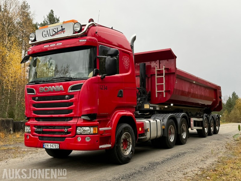 2018 Scania R580-V8-6x4-EURO6-260.000km-Tippsemi m/ Langendorf tralle - Tractor unit: picture 2 2018 Scania R580-V8-6x4-EURO6-260.000km-Tippsemi m/ Langendorf tralle - Tractor unit: picture 2
