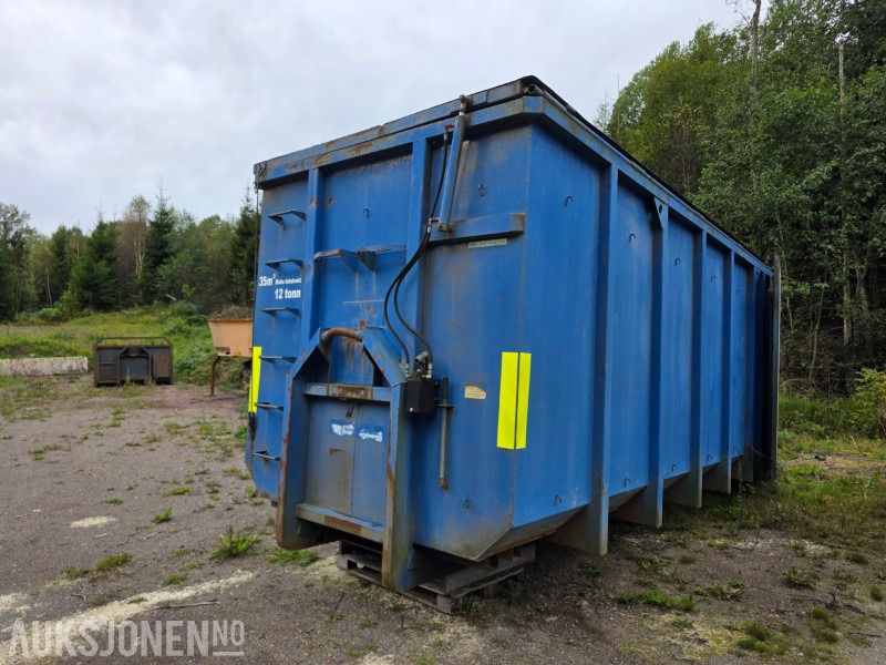 Krokcontainer 35 kubikk med hydraulisk tak - Truck: picture 1 Krokcontainer 35 kubikk med hydraulisk tak - Truck: picture 1