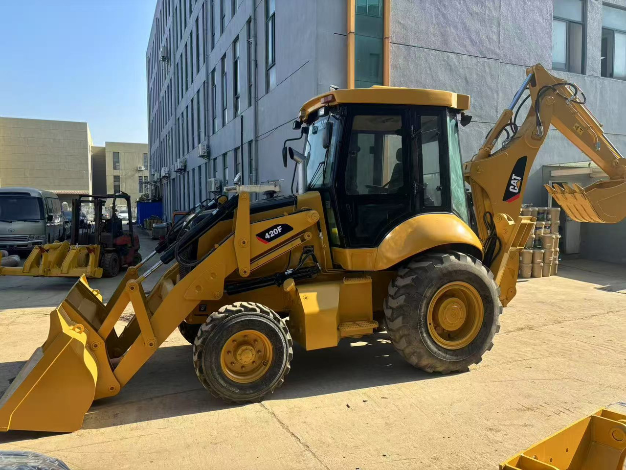 New Backhoe loader Caterpillar 420 Backhoe Loader CAT 420F Telescopic Boom JCB 3CX 4CX In Great Work Performance: picture 6