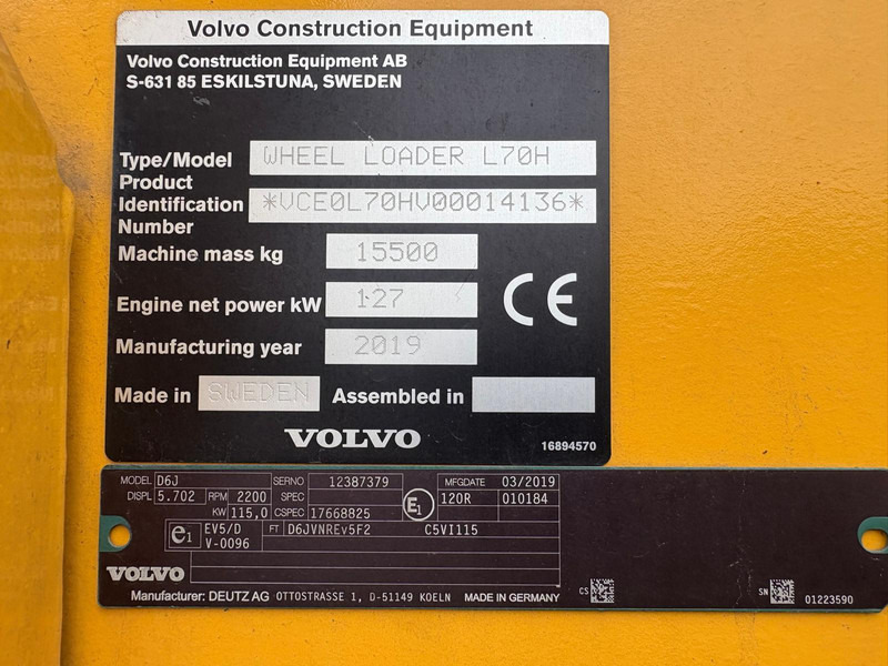 Wheel loader Volvo L70H *coming soon*: picture 16