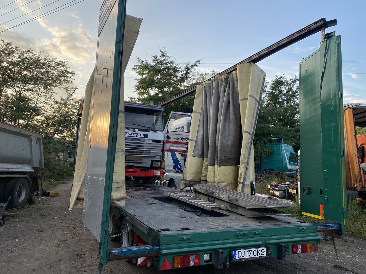 Low loader semi-trailer Meusburger Typ: MPG-4 - trailer combine / tractoare / vole - axe viratoare: picture 15