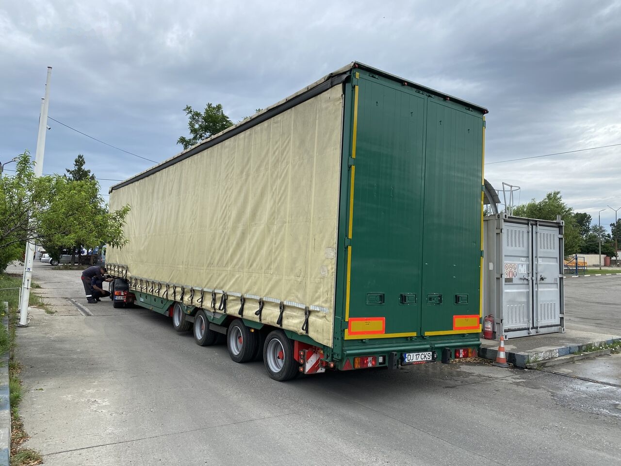 Low loader semi-trailer Meusburger Typ: MPG-4 - trailer combine / tractoare / vole - axe viratoare: picture 17