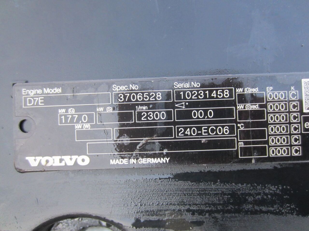 Volvo D7E 240 Volvo FL - Engine for Truck: picture 4 Volvo D7E 240 Volvo FL - Engine for Truck: picture 4