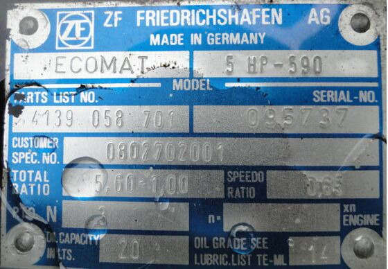 ZF Ecomat 5HP590 4139058701 - Gearbox for Truck: picture 4 ZF Ecomat 5HP590 4139058701 - Gearbox for Truck: picture 4