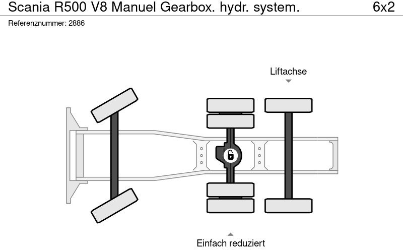 Tractor unit Scania R500 V8 Manuel Gearbox. hydr. system.: picture 19