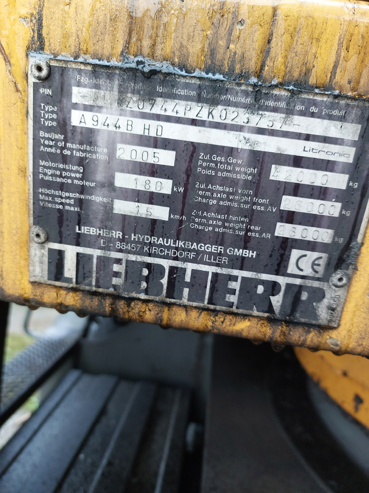 Waste/ Industry handler LIEBHERR A944BHD: picture 19