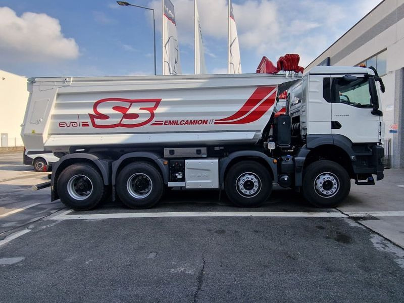 Tipper CAMION RIBALTABILE 4 ASSI 480HP VASCA S5 NUOVO MAN TGS 41.480 8x4 BB CH: picture 1