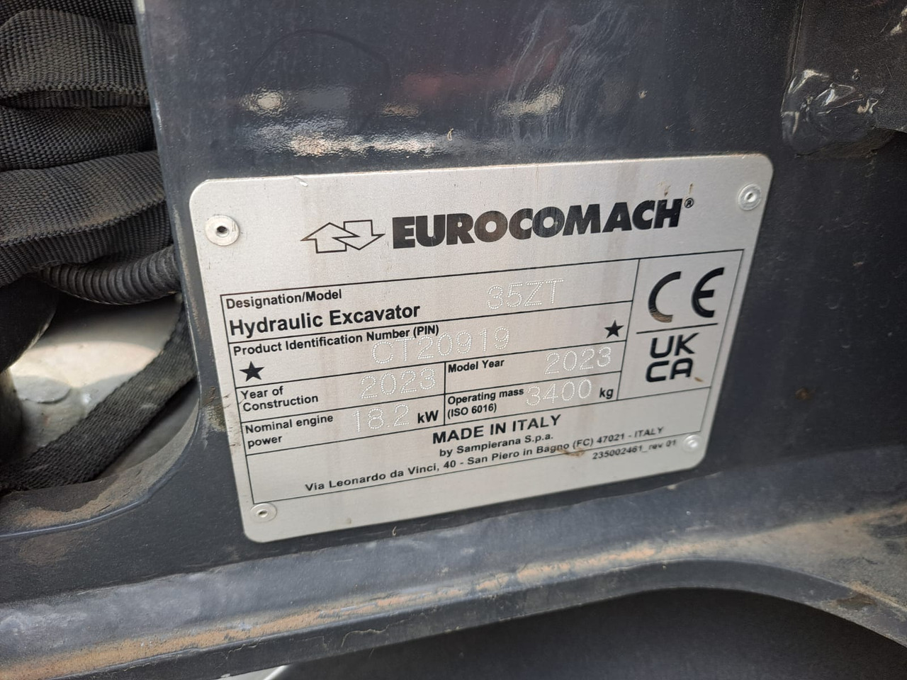 EUROCOMACH 35ZT - Crawler excavator: picture 5 EUROCOMACH 35ZT - Crawler excavator: picture 5