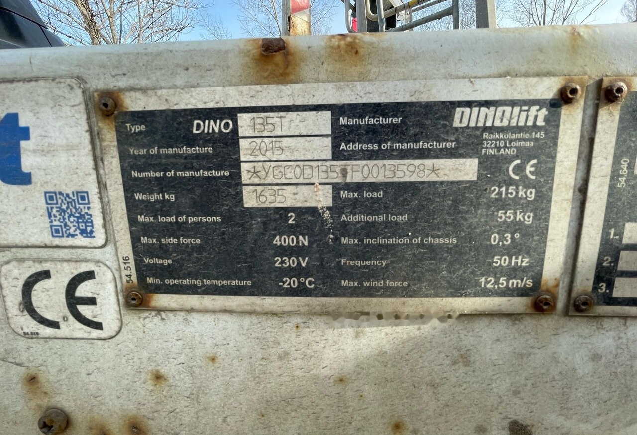 Dino 135T - Articulated boom: picture 2 Dino 135T - Articulated boom: picture 2