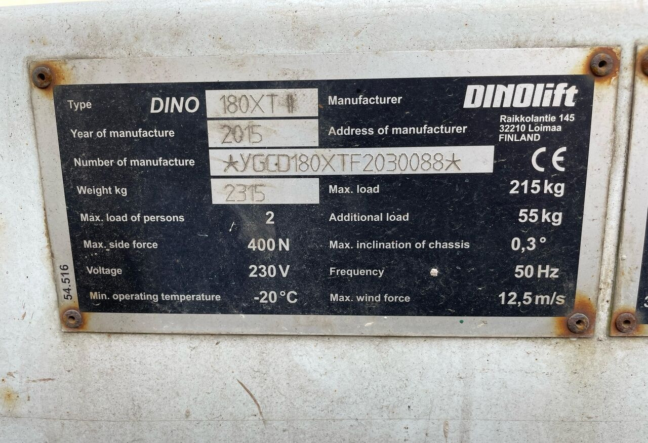 Dino 180XT II - Articulated boom: picture 4 Dino 180XT II - Articulated boom: picture 4