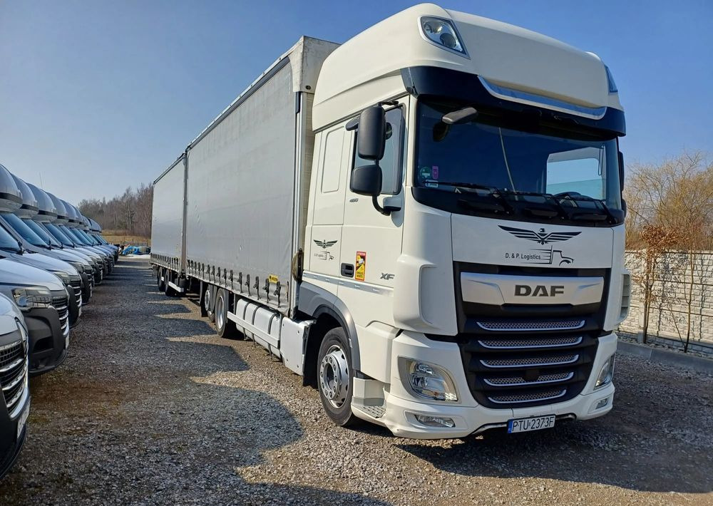 DAF XF 480 SUPER SPACE CAB / ZESTAW TANDEM PRZEJAZDOWY 120m3 - Curtainsider truck: picture 2 DAF XF 480 SUPER SPACE CAB / ZESTAW TANDEM PRZEJAZDOWY 120m3 - Curtainsider truck: picture 2