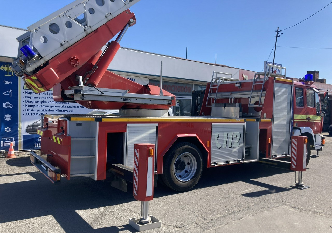 Fire truck MAN L 2000 MAN 15,280 Straż pożarna drabina Strażacka zwyżka 32m Metz Model 20: picture 15