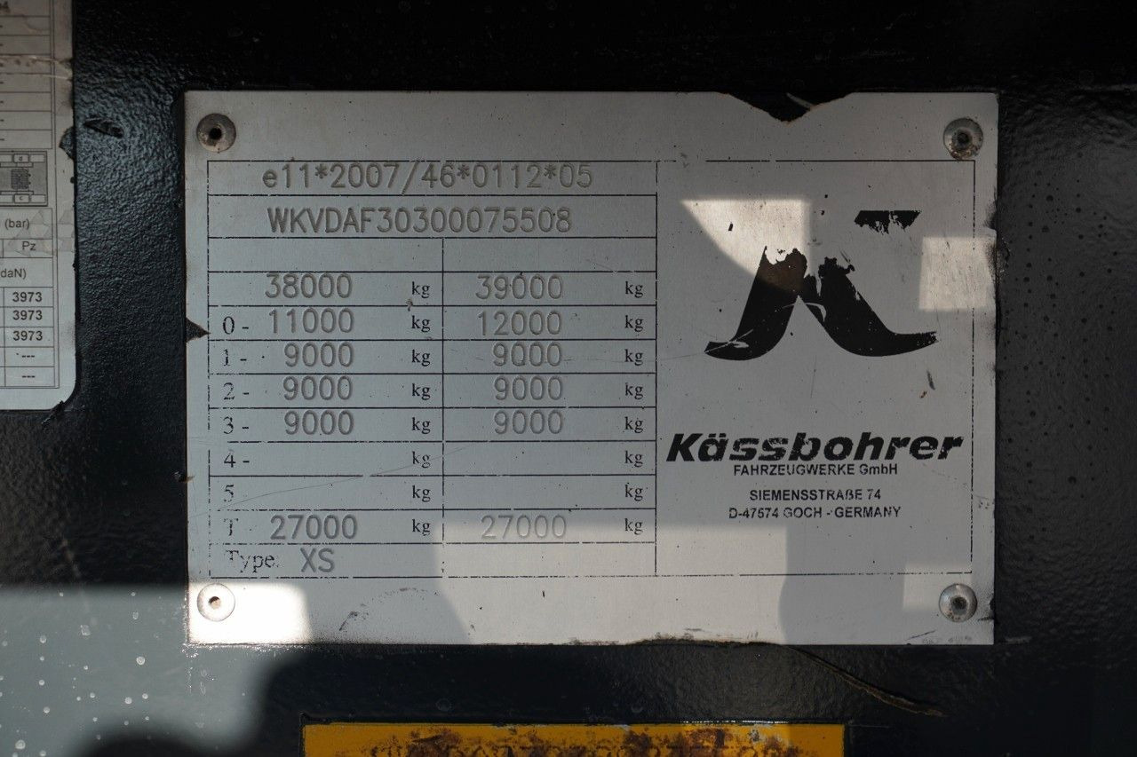 Curtainsider semi-trailer Kässbohrer FIRANKA / STANDARD / MOCNA PODŁOGA SZYNA-DESKA: picture 26 Curtainsider semi-trailer Kässbohrer FIRANKA / STANDARD / MOCNA PODŁOGA SZYNA-DESKA: picture 26