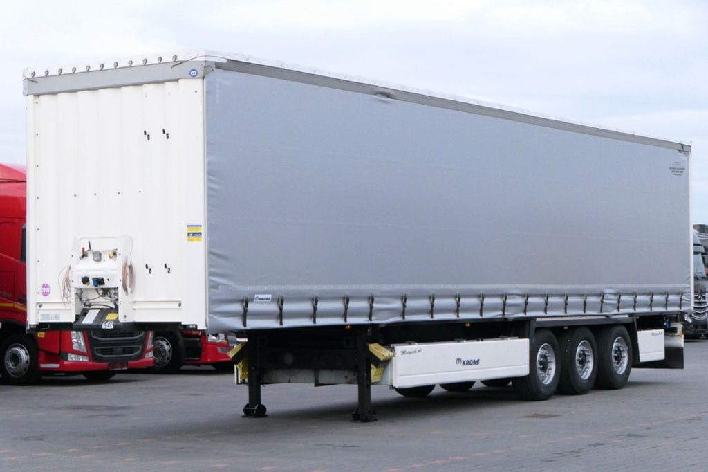 Krone CURTAINSIDER/PALLET BOX/LIFTED AXLE/2018 YEAR - Curtainsider semi-trailer: picture 1 Krone CURTAINSIDER/PALLET BOX/LIFTED AXLE/2018 YEAR - Curtainsider semi-trailer: picture 1