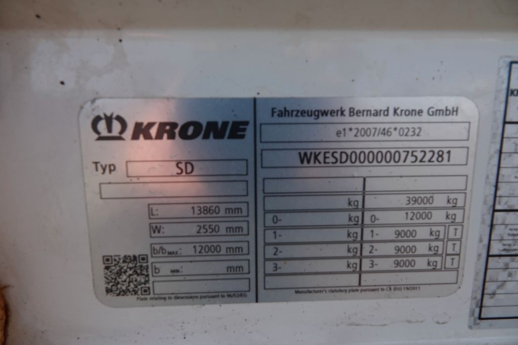 Curtainsider semi-trailer Krone FIRANKA / 2017 ROK / STANDARD / OŚ PODNISZONA: picture 19