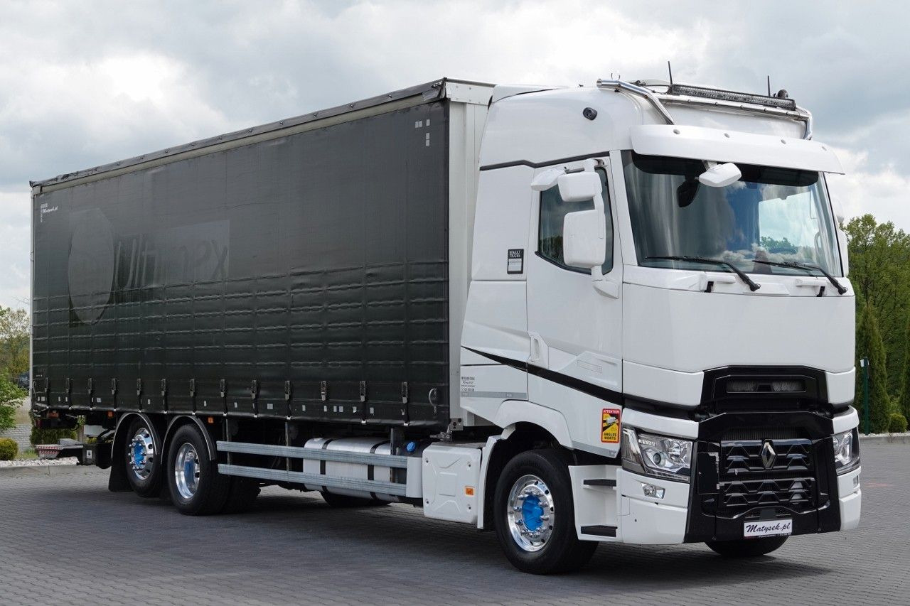 Renault T 440 / 6X2 / SOLÓWKA / FIRANKA 9.5 M / I-PARK C - Curtainsider truck: picture 1 Renault T 440 / 6X2 / SOLÓWKA / FIRANKA 9.5 M / I-PARK C - Curtainsider truck: picture 1