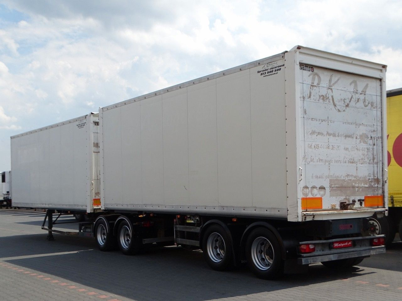 Samro JUMBO VEHICULAR BOX- 7,3 M + 7,3 M/KOFFER TANDEM - Closed box semi-trailer: picture 5 Samro JUMBO VEHICULAR BOX- 7,3 M + 7,3 M/KOFFER TANDEM - Closed box semi-trailer: picture 5