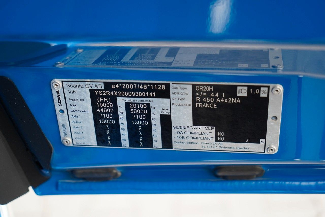 Tractor unit Scania R 450 / RETARDER / PEŁNY ADR / I-PARK COOL  / A: picture 39
