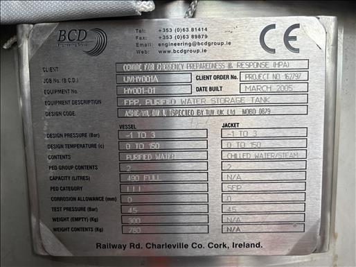 BCD 500L Holding tank - Food processing equipment: picture 4 BCD 500L Holding tank - Food processing equipment: picture 4