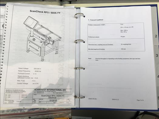 Food processing equipment Scanvaegt RF5 checkweigher: picture 6