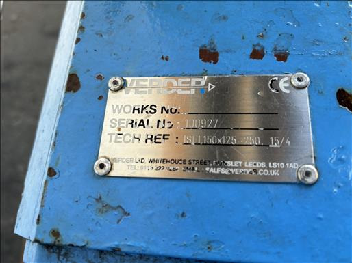 Food processing equipment Verder ISFL150x125-250 Pump: picture 7