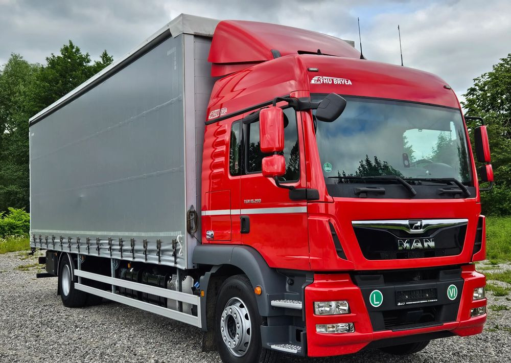 MAN TGM 18.290/15.290/E6/21PALET/9400 ŁADOWNOŚĆ/SERWISOWANY/NISKI PRZEBIEG/WINDA/FIRANKA/SPROWADZONY/2019/NISKI PRZEBIEG/PIERWSZY WŁAŚCICIEL/ - Curtainsider truck: picture 1 MAN TGM 18.290/15.290/E6/21PALET/9400 ŁADOWNOŚĆ/SERWISOWANY/NISKI PRZEBIEG/WINDA/FIRANKA/SPROWADZONY/2019/NISKI PRZEBIEG/PIERWSZY WŁAŚCICIEL/ - Curtainsider truck: picture 1