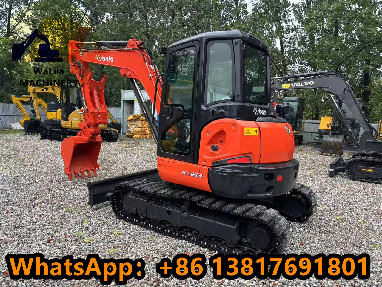 KUBOTA Kubota KX163-5 excavator carries hydraulic thumb clamp - Mini excavator: picture 2 KUBOTA Kubota KX163-5 excavator carries hydraulic thumb clamp - Mini excavator: picture 2