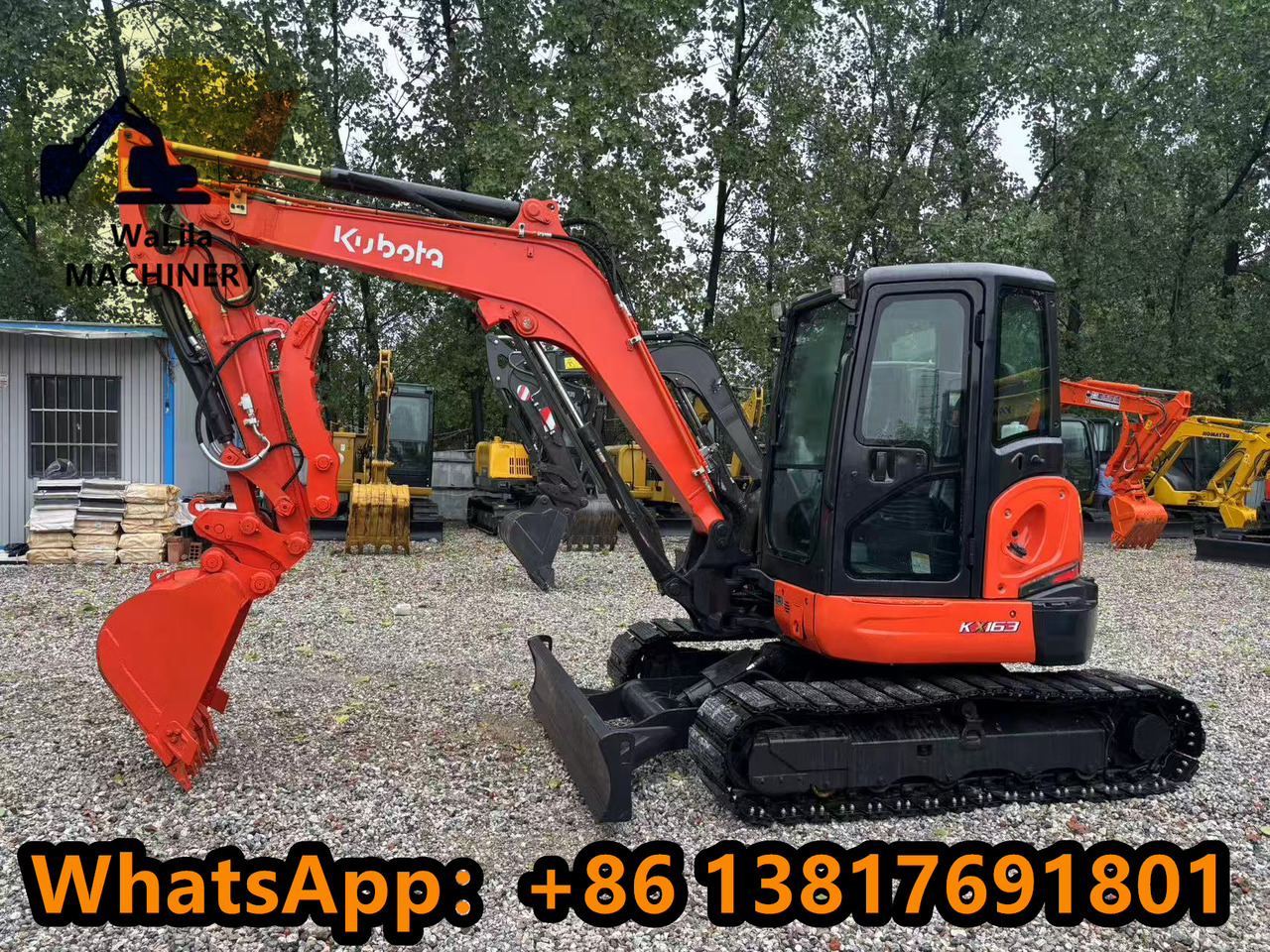 KUBOTA Kubota KX163-5 excavator carries hydraulic thumb clamp - Mini excavator: picture 4 KUBOTA Kubota KX163-5 excavator carries hydraulic thumb clamp - Mini excavator: picture 4