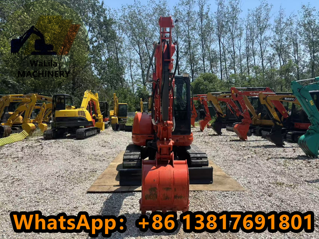 Mini excavator KUBOTA Kubota KX163 KX057 rubber crawler excavator: picture 7