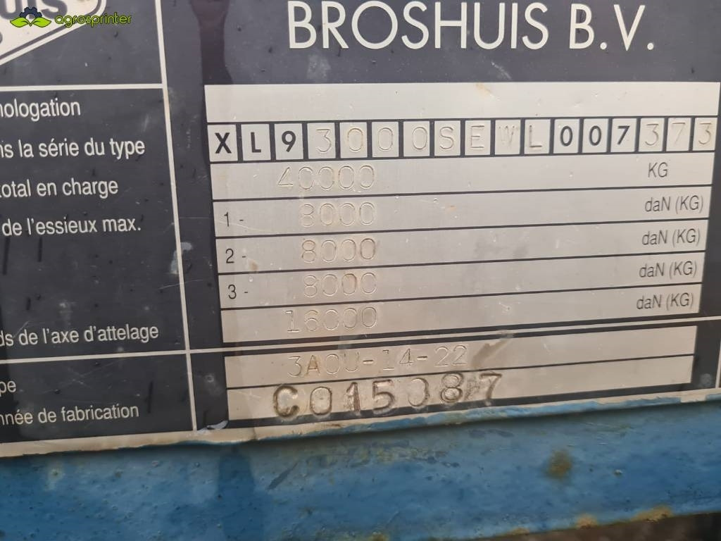 Broshuis 3A0U-14-22 - Closed box trailer: picture 3 Broshuis 3A0U-14-22 - Closed box trailer: picture 3