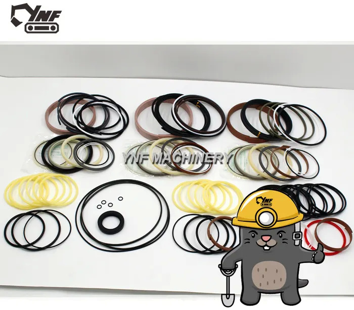 New Hydraulics YNF04105 332H5587 332/H5587 JCB220 excavator parts big arm middle arm small arm hydraulic cylinder oil seal seal ring repair kit: picture 7